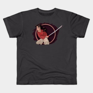 samurai girl anime Kids T-Shirt